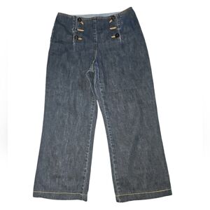 Wide Leg Jeans Y2K Style Size 12 Cotton 90s